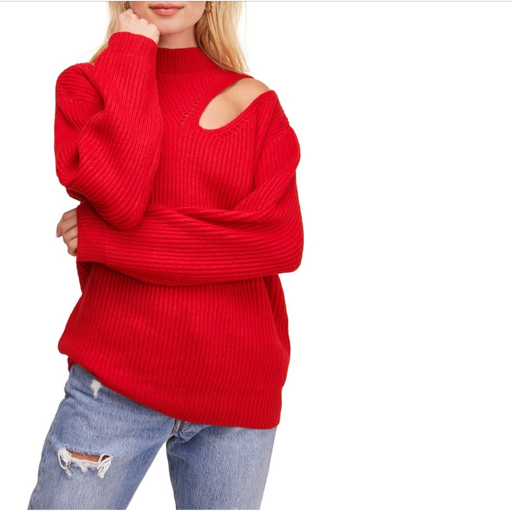 ASTR the label cut out turtle neck